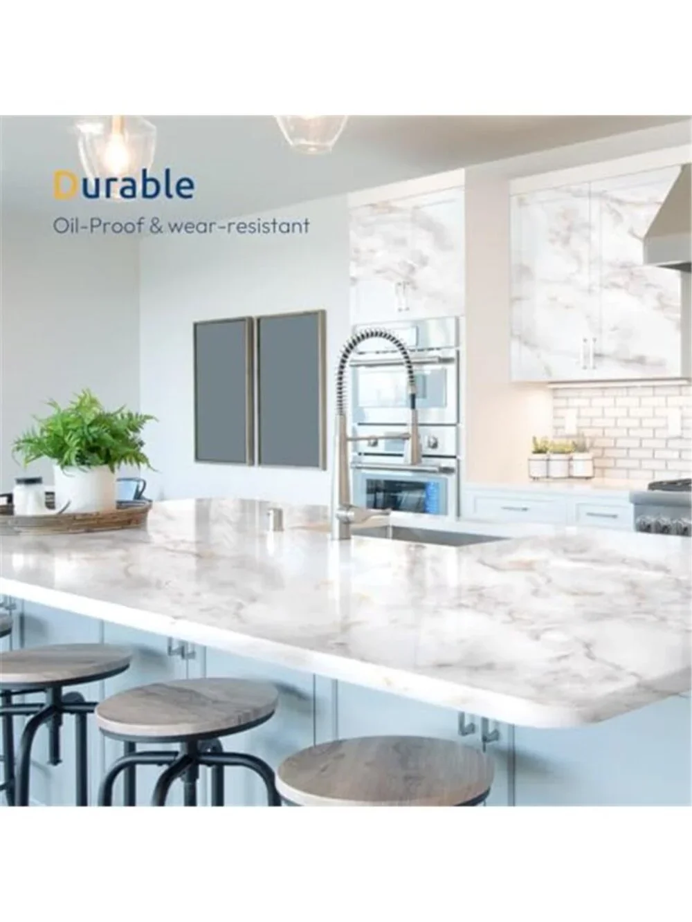 Marble Contact Paper Peel And Stick Wallpaper Countertop Cabinet Covering